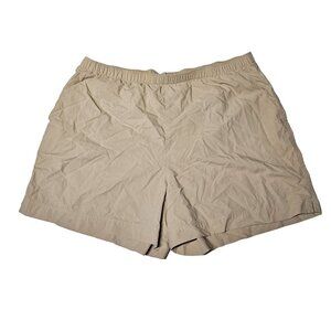 Gap Fit Nylon Crinkle Exercise Hiking Shorts‎ Tan Sand Women's XL